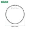 Unique Bargains Metal Electroplating Macrame Crafting Crafts Hoop 12 Pcs - 3 of 4