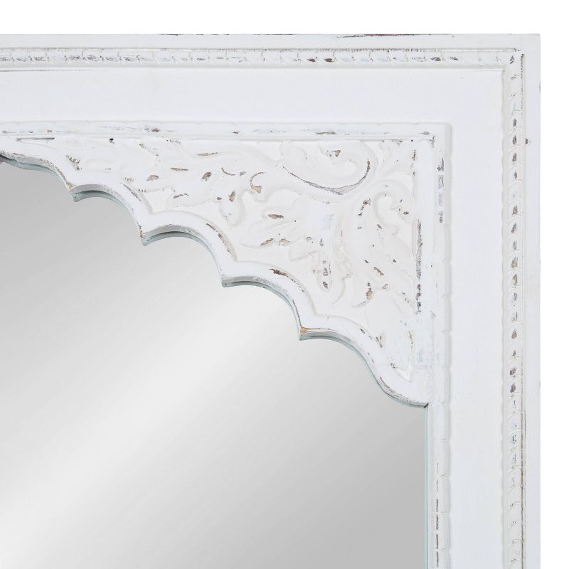24&#34; x 36&#34; Shivani Wood Framed Decorative Wall Mirror White - Kate &#38; Laurel All Things Decor, 4 of 8