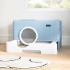 LunaLulinlk Blue Large Closed Cat Litter Box with Lid and Drawer for Easy Cleaning - 2 of 4