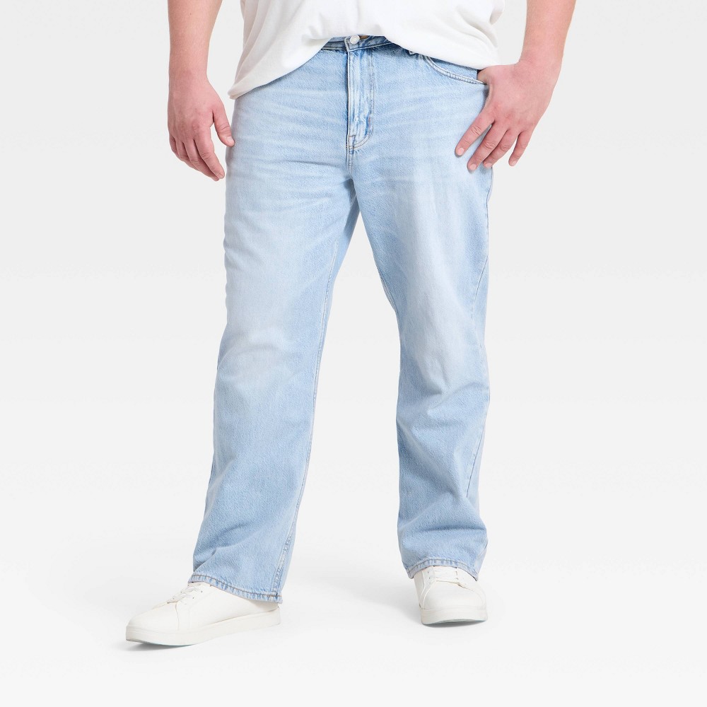 Men's Vintage Straight Fit Jeans - Goodfellow & Co™ Light Wash 33x30