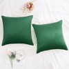 PiccoCasa Sofa Couch Bed Chair Velvet Decors Luxury Euro Square Throw Pillow Cover - 4 of 4