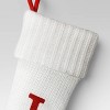Knit Monogram Christmas Stocking White - Wondershop™ - 3 of 3