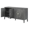 LOVMOR Retro Sideboard with Round Metal Door Handle, 60" Storage Buffet Cabinet Coffee Bar Cabinets for for Living Room, Kitchen, Hallway - 2 of 4