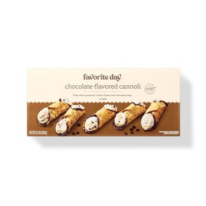 Frozen Chocolate Flavored Cannoli Filled with sweetened ricotta cheese and Chocolate Chips - 5ct/7.6oz - Favorite Day™ - 1 of 3