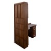 PAGED L-Shaped Corner Desk with Hutch, Modern Home Office Computer Desk with Drawers & Bookshelf for Living Room, 2-in-1 L-Shaped Design - 4 of 4