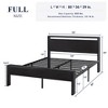 Allewie Platform Bed Frame with Wooden Headboard and Footboard, Heavy Duty 12 Metal Slats Support, No Box Spring Needed, Under Bed Storage, Non-Slip, Noise Free, Easy Assembly - image 2 of 4