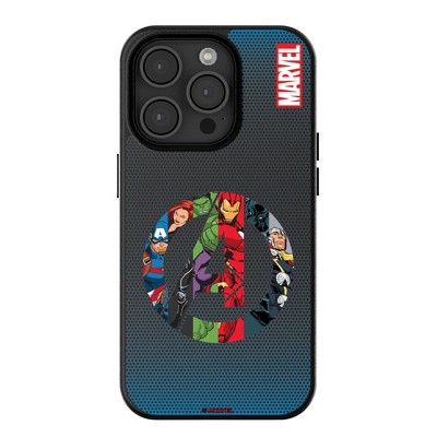 Keyscaper Marvel Grid MagSafe Compatible Cell Phone Case for iPhone 15 Pro