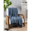 Saro Lifestyle Cotton Throw With Stitched Line Design - 4 of 4