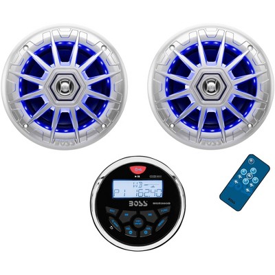 marine gauge radio with speakers