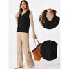 Allegra K Women's Sleeveless Ribbed V Neck Pullover Knit Sweater Vest - 2 of 4