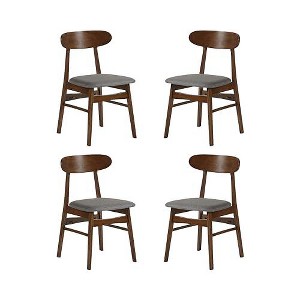 New Classic Furniture, Morocco Dark Gray Solid Wood Dining Chair (Set of 4) - 1 of 4