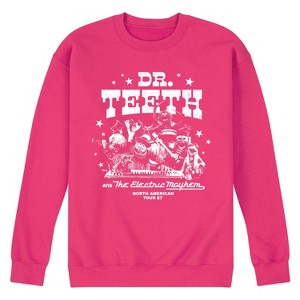 Men's - The Muppets - Dr. Teeth and The Electric Mayhem North American Tour Graphic Fleece Sweatshirt - 1 of 4