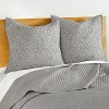 Beckett Light Gray Euro Sham Set of 2 - Levtex Home - 2 of 3