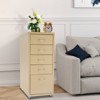 YIYIBYUS Metal File Storage Cabinet with 5 Drawers, Vertical Filing Cabinets with Wheels - 2 of 4