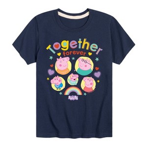 Boys' - Peppa Pig - Together Forever Short Sleeve Graphic T-Shirt - 1 of 4
