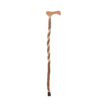 Brazos Twisted Walnut Wood T-handle Cane 37 Inch Height : Target