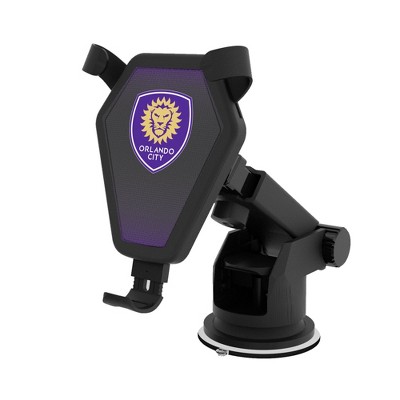 Keyscaper Orlando City Soccer Club Linen 10-Watt Wireless Car Charger