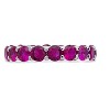 SHINE by Sterling Forever Sterling Silver Rainbow CZ Eternity Band Ring - 3 of 3