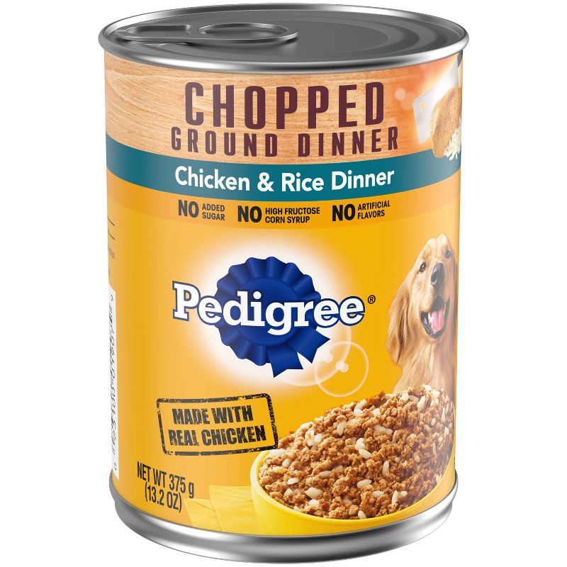 Pedigree Chopped Ground Dinner Wet Dog Food Chicken &#38; Rice Dinner - 13.2oz, 5 of 6