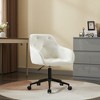 Elegent Height Adjustable Velvet Office Chair with Wheels for Home Office, Bedroom, Study and Vanity - 2 of 4