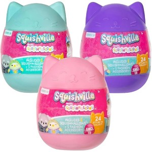 Squishmallows Squishville 3-Pack Easter Egg Capsules Series 10- Official Jazwares Plush - Mini Mystery Stuffed Animal Toy- Gift for Kids, Girls & Boys - 1 of 4