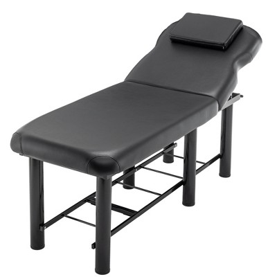 LOVMOR Professional Massage Table, PU Salon Lash Tattoo Bed with Adjustable Backrest, Removable Headrest, Bottom Shelf Storage, for Spa Beauty, WhiteLOVMOR Professional Massage Table, PU Salon Lash Tattoo Bed with Adjustable Backrest, Removable Headrest, Bottom Shelf Storage, for Spa Beauty