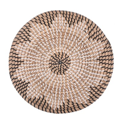 Unique Bargains Decorative Wall Art Hanging Woven Basket (13.8" - Style 1) 1Pc