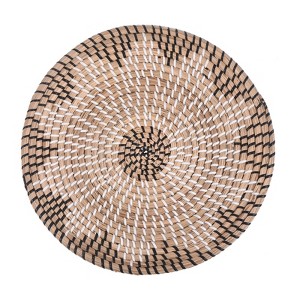 Unique Bargains Decorative Wall Art Hanging Woven Basket (13.8" - Style 1) 1Pc - 1 of 4