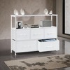 AZL1 Life Concept Utility Storage Drawers Stylish and Functional TV Storage, 5 Drawer Dresser for Nursery, Closet, Entryway, White, 39.3"*11.8"*20.8" - 3 of 4