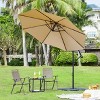 Yaheetech 10ft Patio Offset Umbrella with Crank & Cross Base for Backyard - 2 of 4