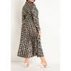 ELOQUII Women's Plus Size Pleated Skirt Fit And Flare Dress - 4 of 4
