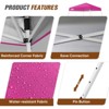 EAGLE PEAK 8x8 Slant Leg Pop Up Canopy Tent Easy Setup Instant Outdoor Beach Canopy 8x8 Base 6x6 Top - 4 of 4
