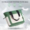 Generic Puffer Tote Bag for Women, Lightweight Tote Bag with Zipper Puffy Handbag - 2 of 4