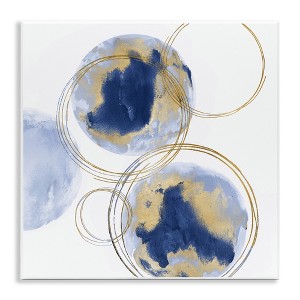 Stupell Industries Golden Rings and Circles Abstraction, 12" x 12" - 1 of 4