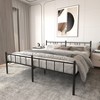 XIYUYEU Classic Metal Platform Bed Frame with Iron-Art Headboard & Footboard, Under Bed Storage, Heavy Duty Metal Slats Support-Black - 2 of 4