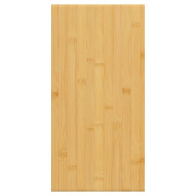Medium Brown Bamboo Floating Wall Shelf