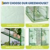 Greenhouses for Outdoors with Shelves, Portable Greenhouse, Walk-in Green Houses for Seedling Flowers Growing - 4 of 4