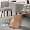 PAGED 26" High Seat Bar Stools Set of 2, Modern PU Leather Counter Height Bar Chair with Back, Iron Frame for Bar, Kitchen, Dining Room - 2 of 4