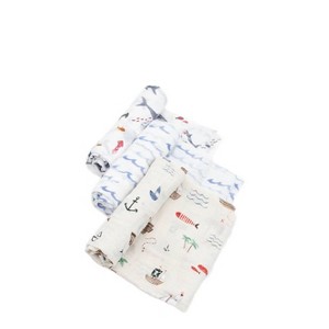 Little Unicorn Cotton Muslin Swaddle Blanket - 3pk - 1 of 4