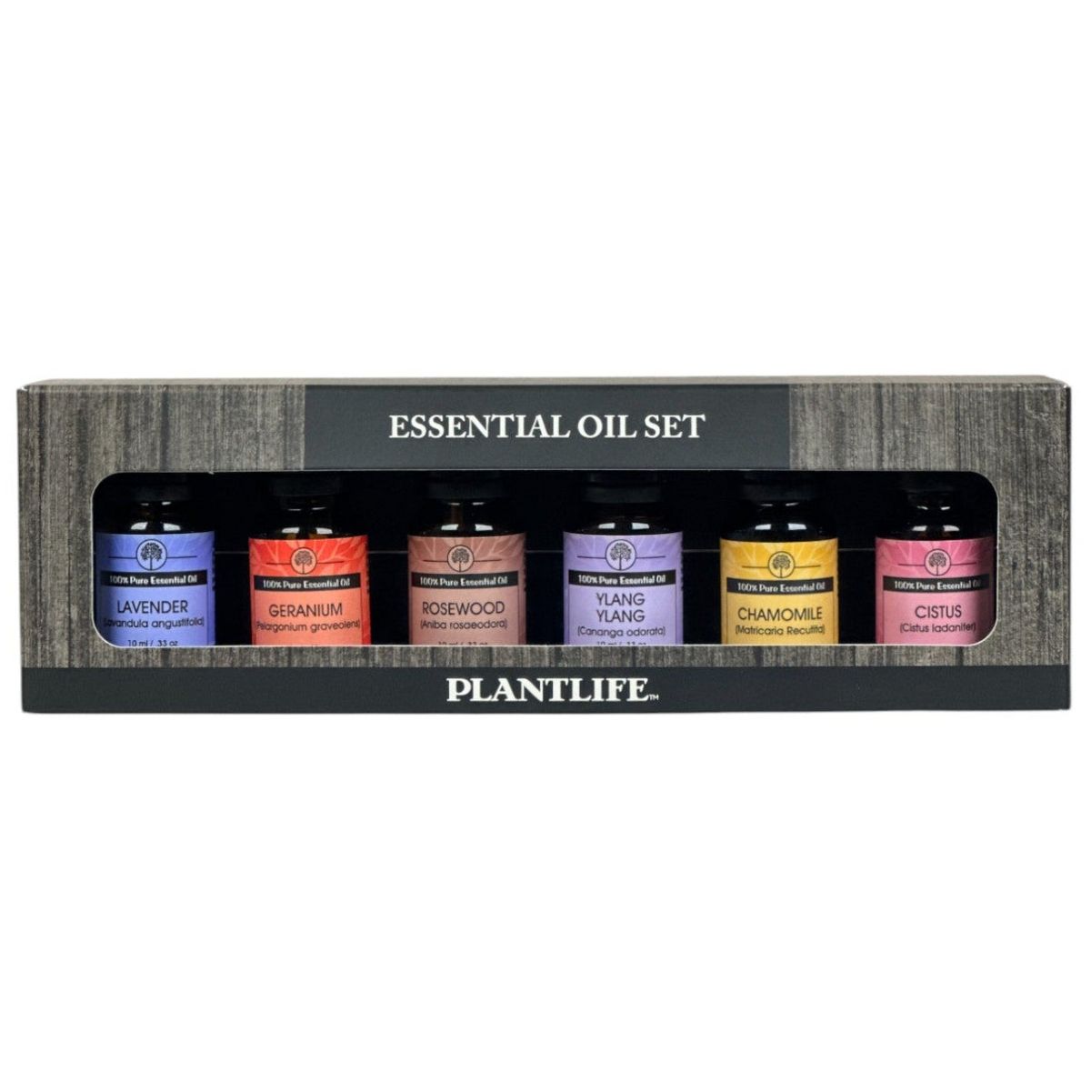 Plantlife Flower Aromatherapy Essential Oil Set – Pure & Therapeutic Grade – No Additives or Fillers – 10 ml Each