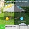 XBRIGH 6.8x6.8 FT Extra Large Outdoor Dog Kennel,Heavy Duty Outdoor Dog Enclosure with Waterproof and Security Lock,Galvanized Link Hexagonal Dog Cage - 3 of 4