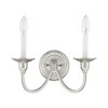 Livex Lighting Cranford 2 - Light Wall Light in  Brushed Nickel - 3 of 4