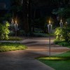 Sorbus 5 ft Set of 4 Outdoor Torches - Patio Garden & Yard Lights - Oil Lamp for Citronella - Fiberglass Wick & Snuffer Cap - (Cone) - 4 of 4