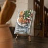 Boho Brass Decorative Folding Easel Metal for Art, Prints, Cookbook Vintage Accent Tabletop Holder - 3 of 4