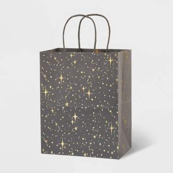 12 Black Gold Glitter Wedding Kraft Paper Bags Pack Heart