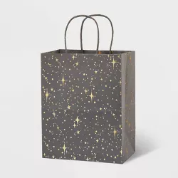 Small Hotstamp Dots And Star Gift Bag Gray - Spritz™