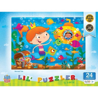 MasterPieces Puzzles Collection -  Mermaid Tail Lil Jigsaw Puzzler 24 Piece Right Fit Jigsaw Puzzle