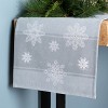 Embroidered Snowflake Runner – 0.25"H – Elegant Holiday Table Accent By Melrose - 2 of 3