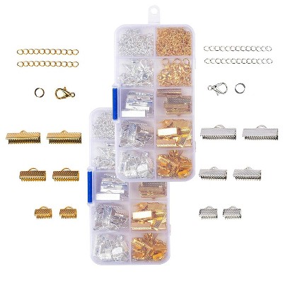 Jump Rings for Jewelry Making 1104 Pieces Jewelry Findings Kit Lobsters Clasps 