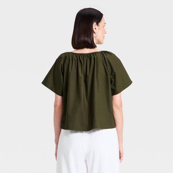 Top con Botones y Nudo al Frente para Mujer - A New Day™ 2